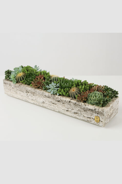 Large Travertine Pot