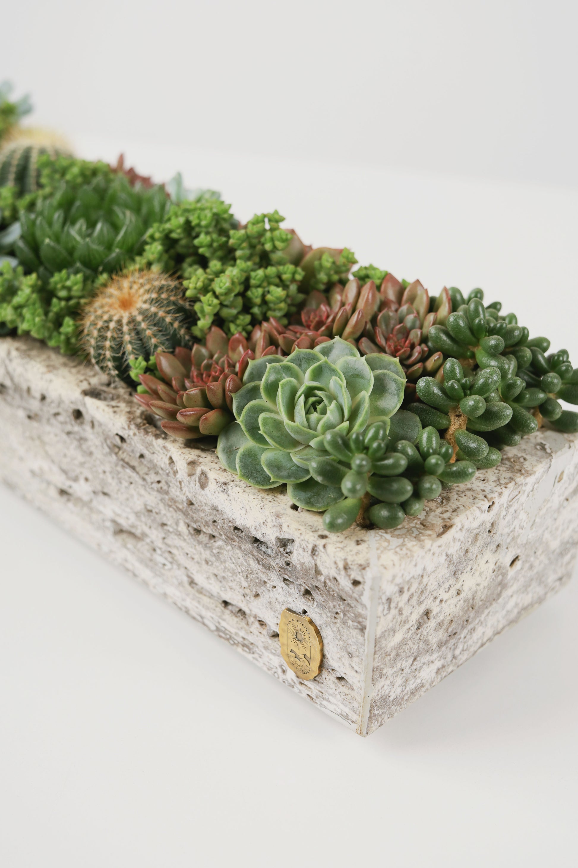 Large Travertine Pot